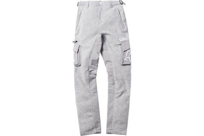 KITH x COLUMBIA Herren Grau Fleece Cargo Pants XO0768 28R Neu