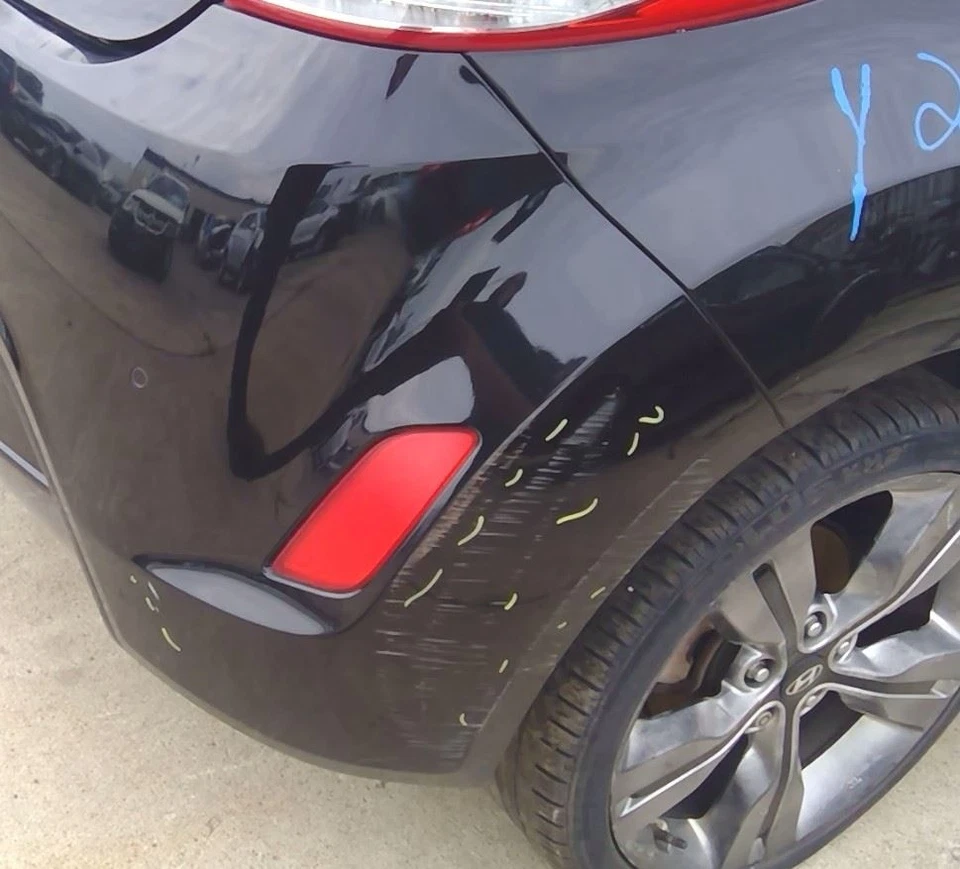 Rear Bumper Naturally Aspirated w/Park Assist 2012-2017 Veloster Hyundai Cover - Image 2 of 4