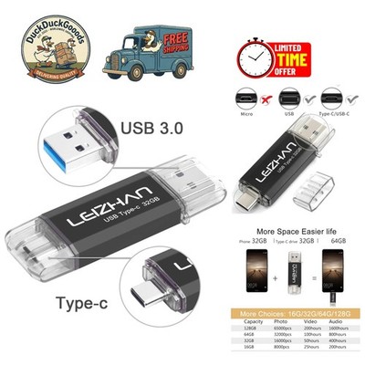 Elegant 32GB Type-C/USB Flash Drive for Quick File Sharing and Storage Solutions