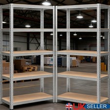 Heavy Duty 5Tier Metal Garage Shelves Shelving Racking Storage Shelf 180x90x40cm