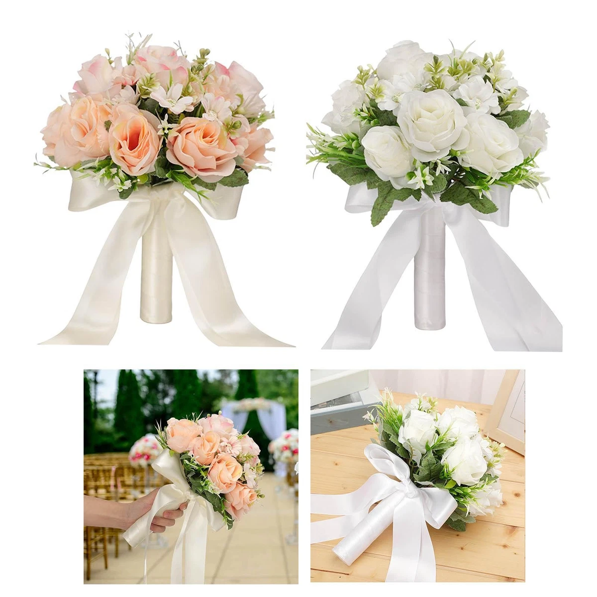 Brautstrau Knstlich in Blumen, Blten & Girlanden fr Hochzeiten online  kaufen | eBay.de