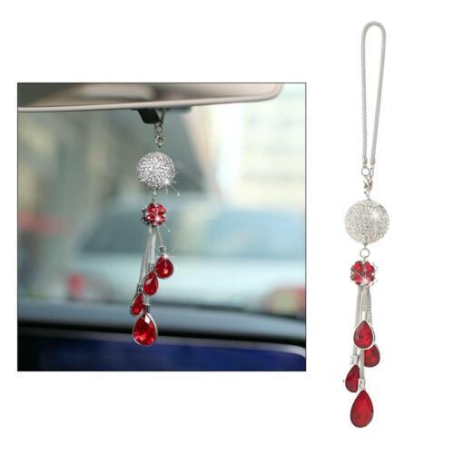 Nuovo cristallo da appendere ornamento Bling auto specchio retrovisore ciondolo decorazione casa regalo - Foto 26 di 30