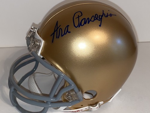 ARA PARSEGHIAN SIGNED "GO IRISH" NOTRE DAME Autographed MINI HELMET PSA Coa