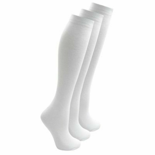 Women Girls KNEE HIGHS SOCKS COTTON Lycra Plain Soft Socks pair pack - Picture 7 of 7