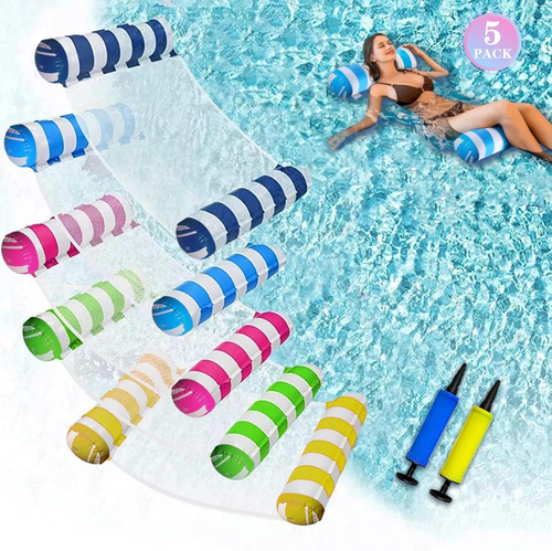 5 Pack Upgrated XL Water Pool Floats, 4-In-1 (Hammock, Saddle, Lounge Chair, Dri - Picture 9 of 12