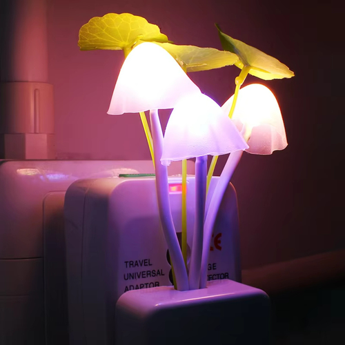 Pilz LED Nachtlicht EU Stecker Sensor Lampe für Kinderzimmer Kinderzimmer Deko - Bild 2 von 8
