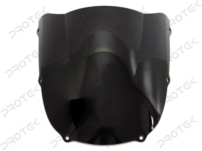 ABS Smoke Black Double Bubble Windscreen Windshield 1998-1999