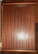 Table de chevet vintage merisier massif