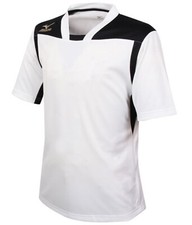 Mizuno Men GAME 17 T-Shirts White Black Running Tee Shirt Top Jersey P2MA7K0201