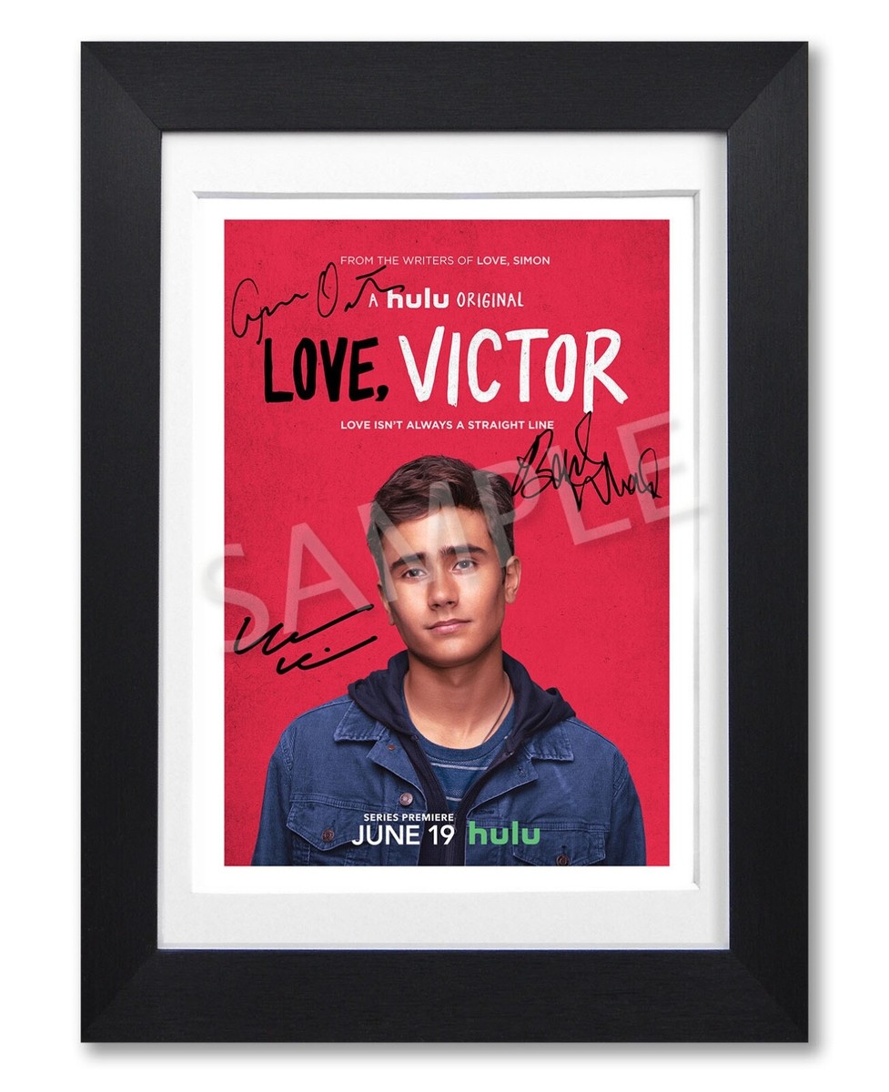 LOVE VICTOR CAST SIGNED POSTER HULU TV SHOW SERIES PRINT PHOTO AUTOGRAPH  GIFT