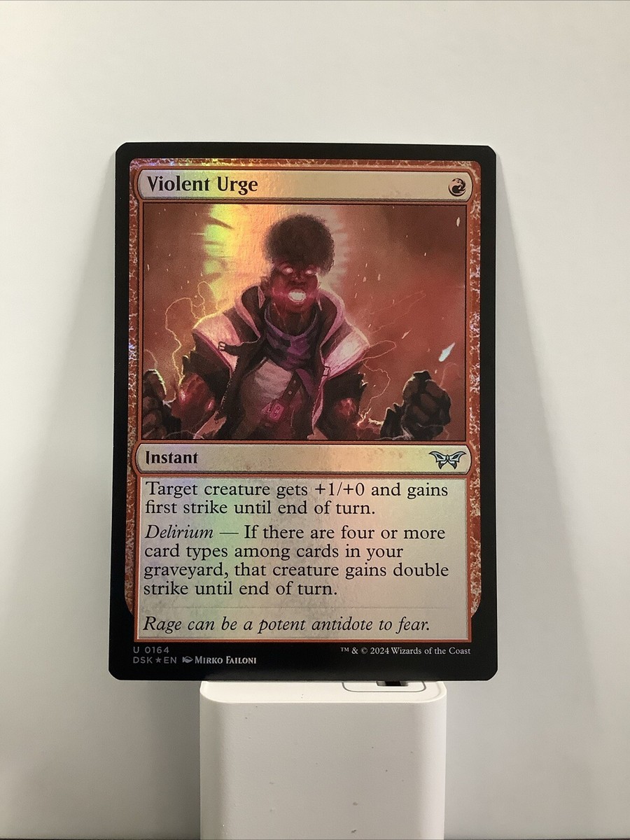 MTG DSK: Violent Urge (Instant) 0164 Duskmourn: House of Horror Regular Foil 164 | eBay MTG DSK: Violent Urge (Instant) 0164 Duskmourn: House of Horror Regular Foil 164 | eBay