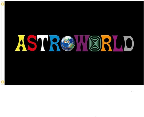 Astroworld Travis Scott Flag 3x5Ft Banner College Dorm Room Funny Poster Durable - Picture 12 of 12