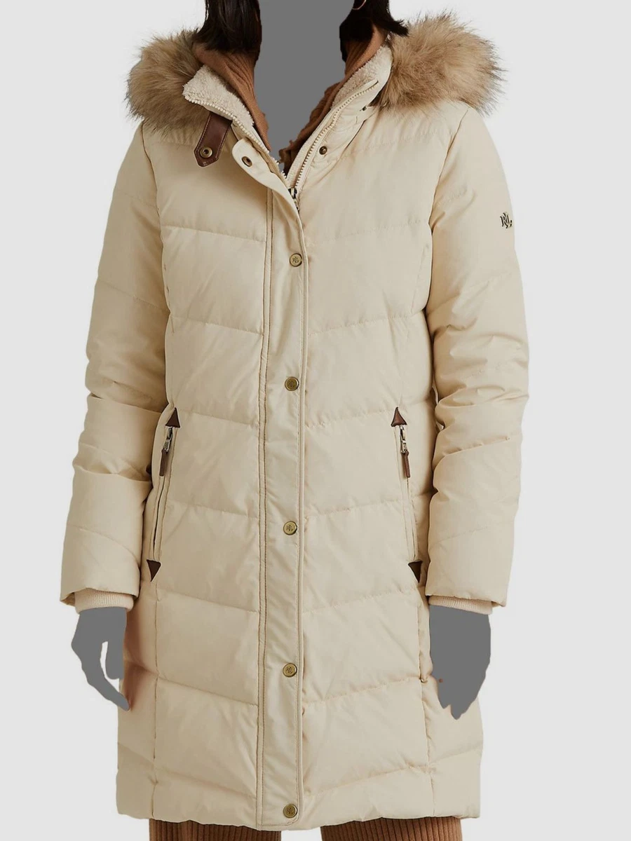 Cropped Monogram Puffer Jacket, Beige, Contact Seller for Other Sizes