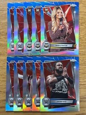 BLUE RED REFRACTOR 2025 Topps Chrome WWE Wrestling Base Cards You Pick/Choose!