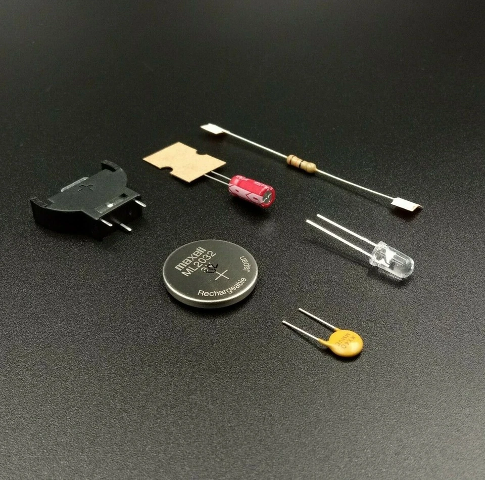 Kit pile sauvegarde - Fusible - Port manette - Sega Dreamcast - Led - support