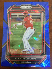⚾️🔥2023 Panini Prizm Elly De La Cruz Blue Cracked Ice Prizm RC Reds #92 Rookie
