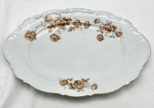 MITTERTEICH BAVARIA GERMANY NORWAY ROSE oval SERVING PLATTER 15" X 10  