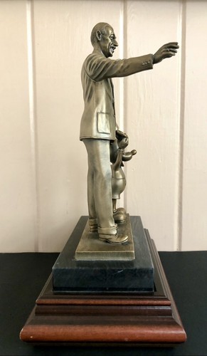 Rara Statua Disney Cast Member Partners In Excellence Award Walt & Topolino Bronzo - Foto 5 di 12