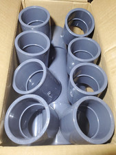  Box of 20 Schedule 80 2" PVC Coupler Socket Fitting