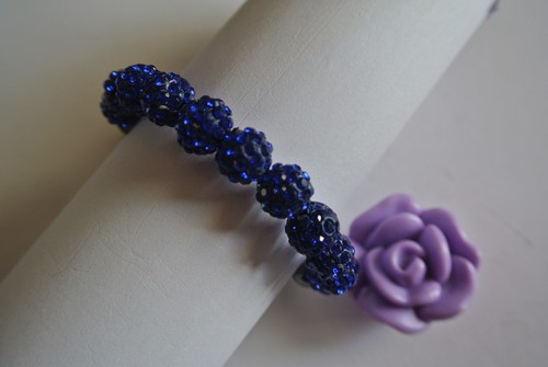 *o*Elegant Micro Pave Disco Ball Beads Crystal Gift Bangle Bracelet Wristband*o* - Picture 13 of 27