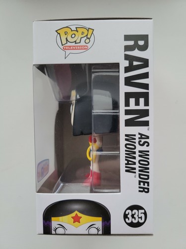 VAULTED FUNKO POP! Teen Titans Go! RAVEN AS WONDER WOMAN TRU EXCLUSIVE #335 TRU - Picture 2 of 6