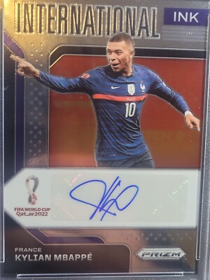 2022 Panini Prizm World Cup Kylian Mbappe Auto International 2022 Panini Prizm World Cup Kylian Mbappe Auto International