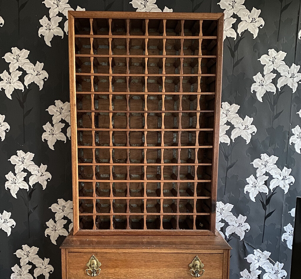 Large Antique Wooden Wine Rack Unit 96 Bottle Edinburgh eBay