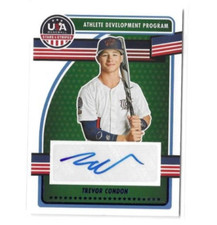 Trevor Condon 2023 Panini USA Stars & Stripes Blue Parallel Auto Autograph