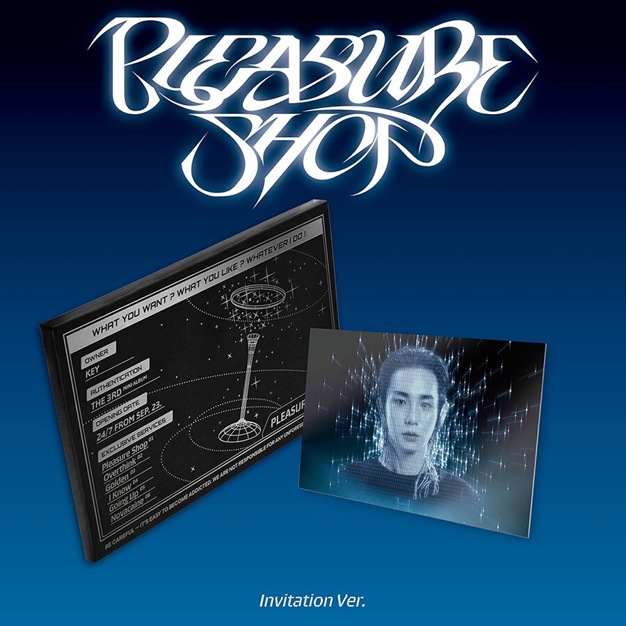 SHINEE KEY [PLEASURE SHOP] 3rd Mini Album INVITATION Ver/QR Ticket
