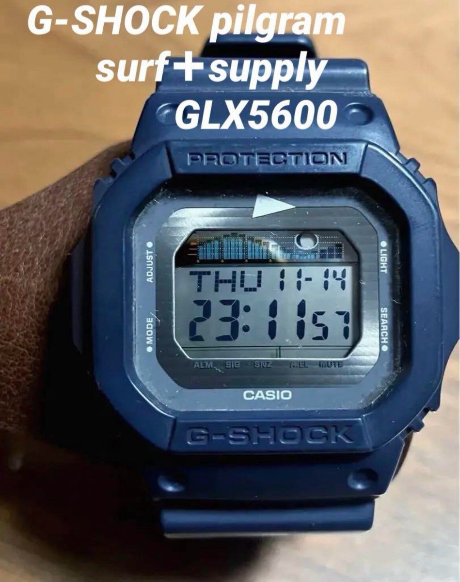 CASIO G-SHOCK × Pilgrim Surf+Supply GLX-5600 G-Lide From CASIO G-SHOCK × Pilgrim Surf+Supply GLX-5600 G-Lide From
