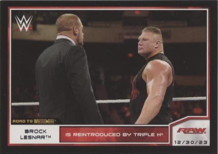 2014 Topps WWE Road to Wrestlemania - Brock Lesnar Triple H #67 - 1 of 1