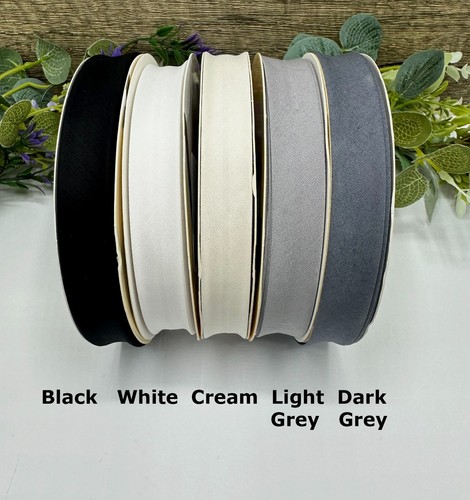 18mm stretch cotton bias tape assorted colours single fold binding edging trim - Picture 16 of 17