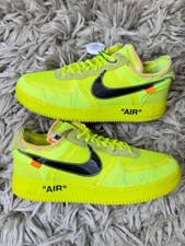 Nike Air Force 1 Low Off-White Volt 2018 UK 10.5 / US 11.5, Very Rare 🔥