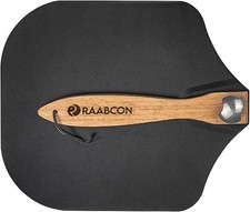 Non-Stick Pizza Peel Aluminium with Foldable Wooden Handle with paddle 12x14Inch