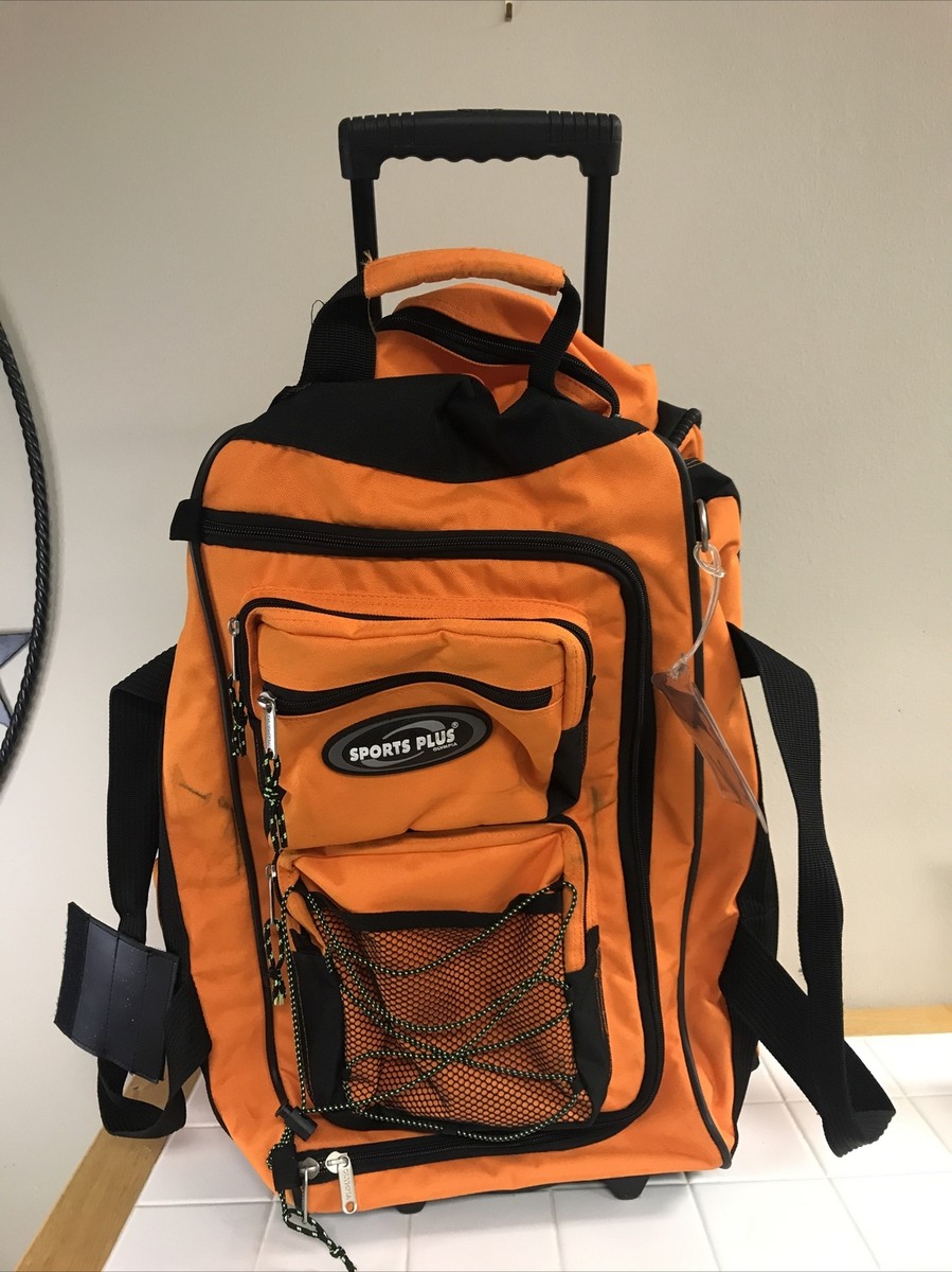 Sports Plus Olympia Orange Rolling Back Pack pre-owned | eBay