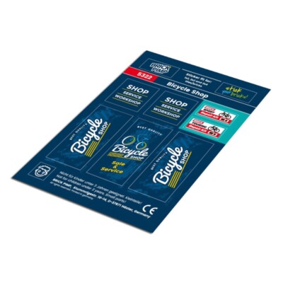 Bicycle Shop   STICKER fit for building blocks tiles /5322