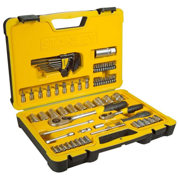 Cassetta Attrezzi Stanley STHT0-73927: Set 75 Pezzi Chiavi e Cricchetto - 1