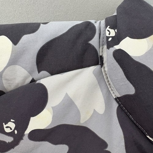 Vintage Y2K Bape Camo Puffer Jacket Mens Large A Bathing Ape Multicolor - Picture 9 of 16