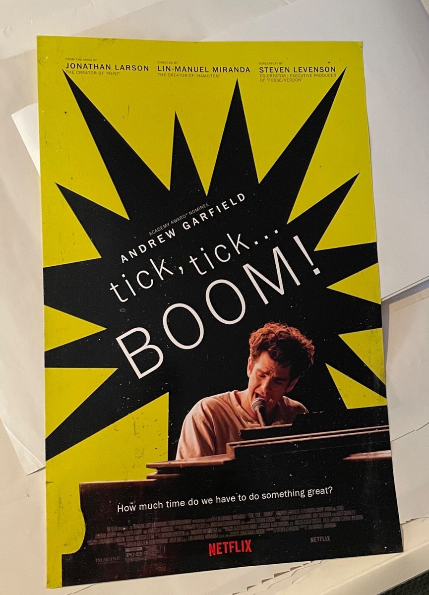 TICK TICK BOOM small poster Andrew Garfield Netflix FYC Lin-Manuel