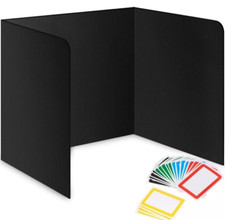22-Pack Desk Dividers for Students - Durable  Waterproof Plastic Study Carre...