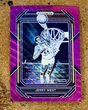 2023 Panini Prizm Draft Picks Basketball Purple Wave Prizm Jerry West #81