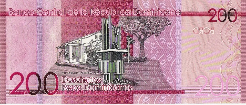 DOMINICAN REPUBLIC 200 Pesos, 2016, P191c, UNC - Photo 3/3