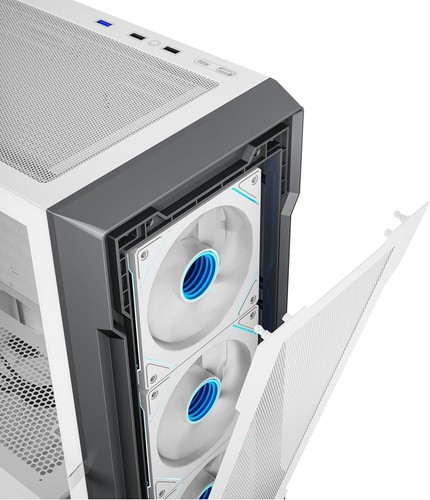 HellCracks Black ATX Tempered , 6 or 3 x 120mm ARGB Fan Incl. 1 x USB3, 2xUSB2 - Picture 12 of 50