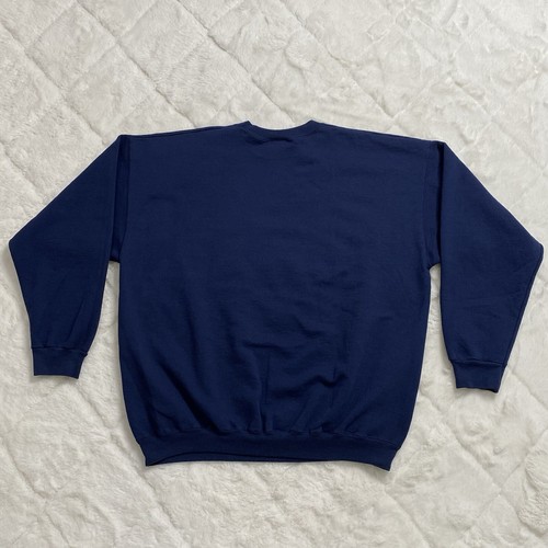 Vintage Universal Studios Size XL Chilly Willy Penguin Got Cocoa Blue Sweatshirt - Picture 5 of 17
