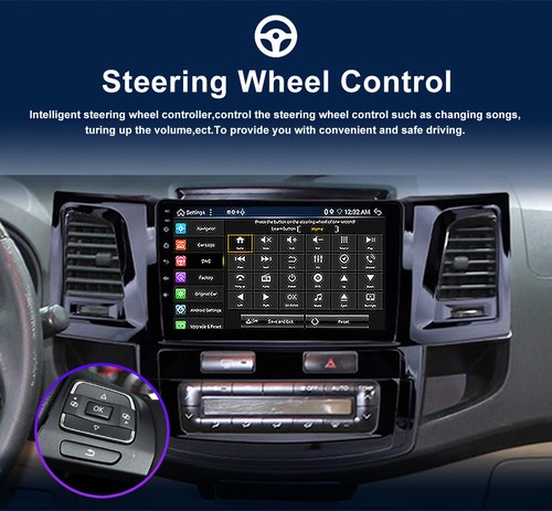 ★8G+256GB★ Android 14 Für Toyota Hilux Fortuner 2008-2014 Car Play Autoradio DSP - Bild 6 von 18