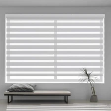 Costom Size Zebra Blinds Dual Roller Blinds Curtains Horizontal Window Shades