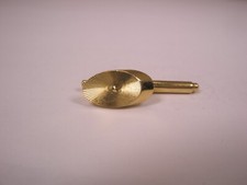SINGLES 1 1/2" Oval Gold Tone Vintage Formal Tux Prom Groom Shirt Stud m20