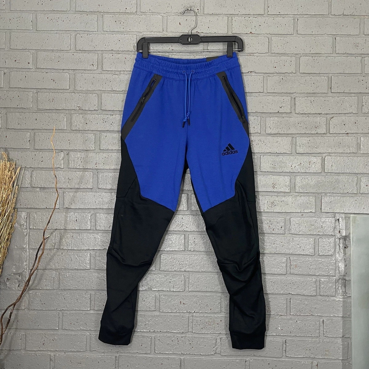 Adidas blue online fleece joggers