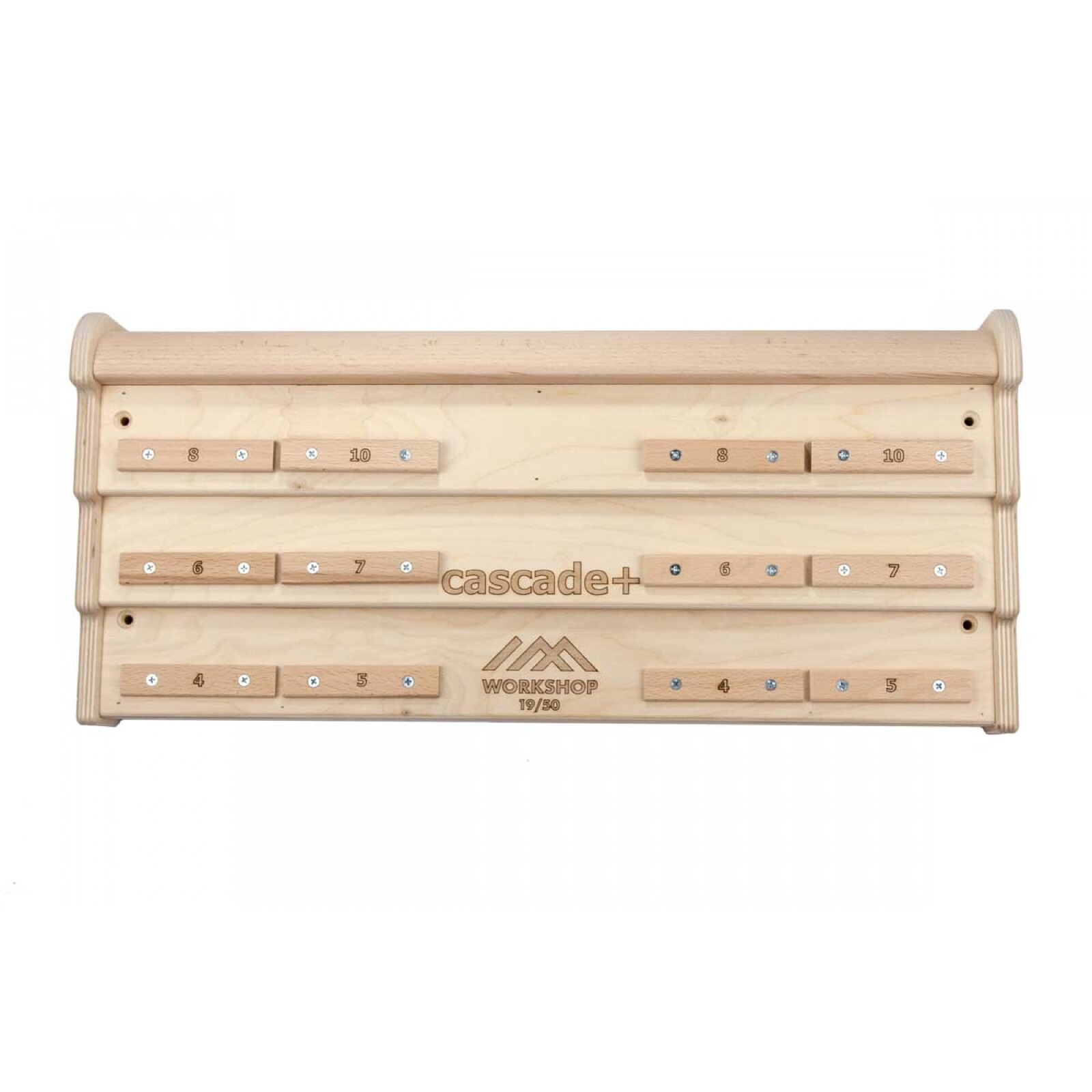 Cascade + Borde Mínimo Hangboard de Madera | Tablero de Entrenamiento de Escalada con Micro engarce