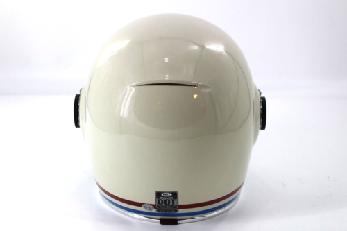 Bell Bullitt Helmet Stripes Gloss Pearl White/Red/Blue - Small 55/56 Oxblood - Picture 7 of 12